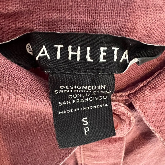 Athleta Playa Linen Shirt Women’s Small - Picture 5 of 6